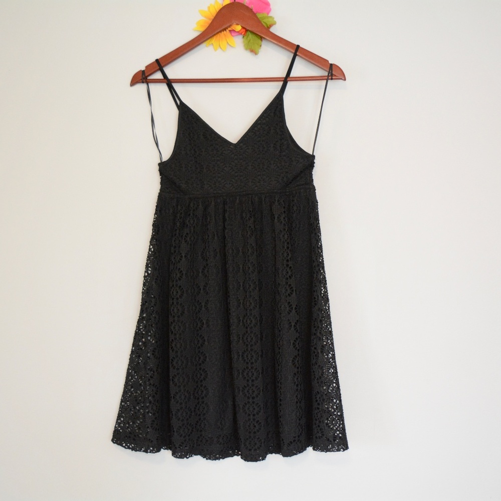 Women's Black Express Lace Dress XS - Picture 4 of 8
